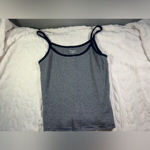 No Boundaries Black and White Striped Camisole